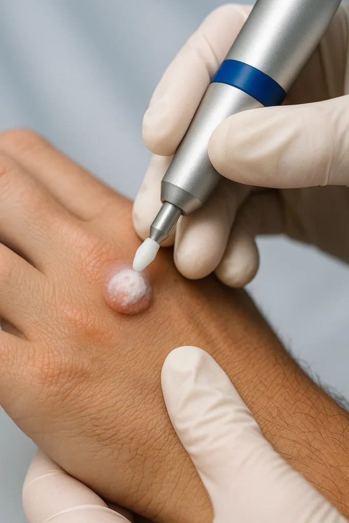example of wart removal West Bromwich using cryopen