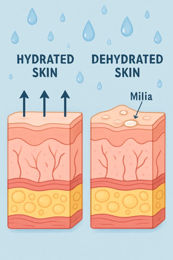 The importance of hydration and milia production West Bromwich