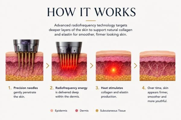 Diagram of how Collagen Lift Therapy West Bromwich works